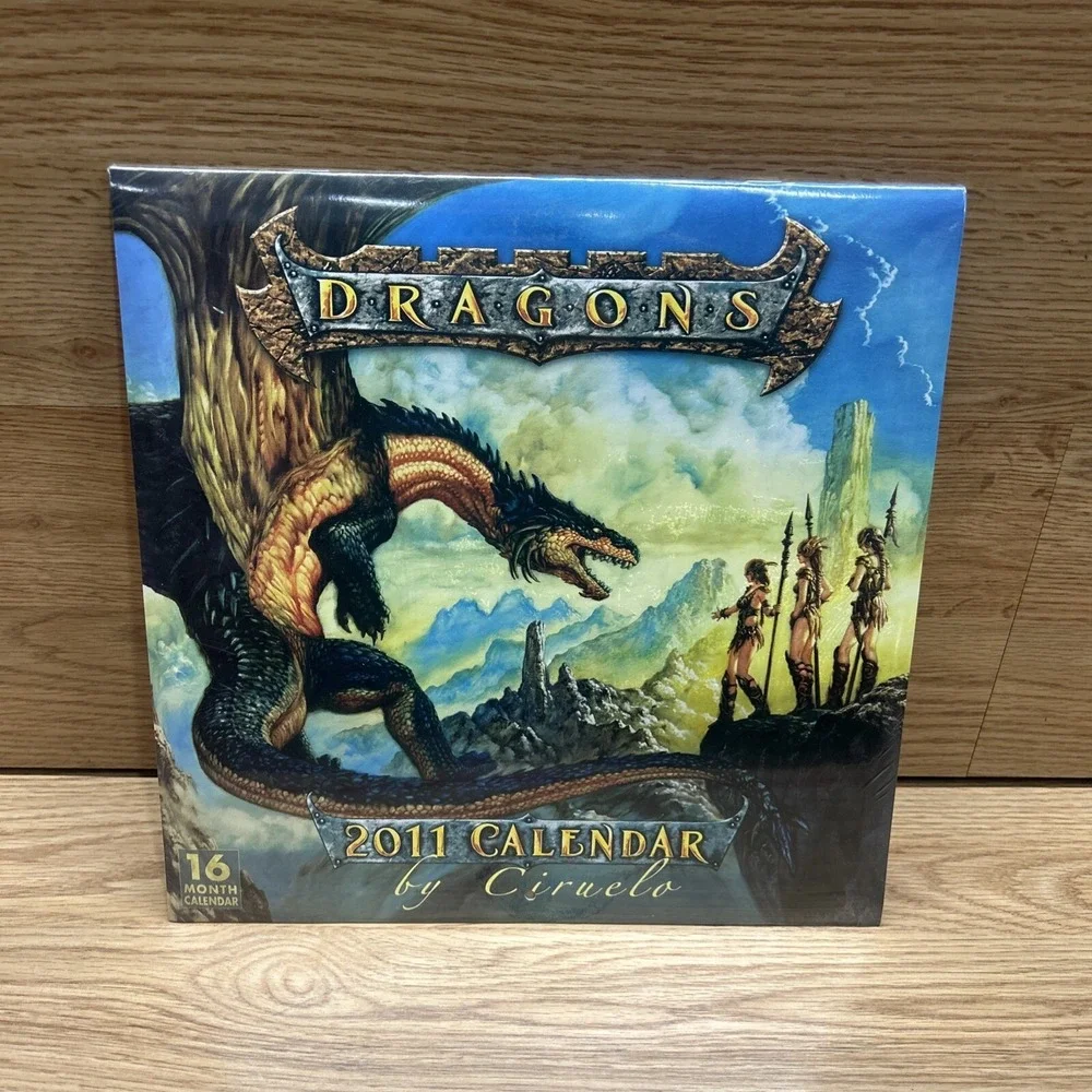 Dragons 2011 Calendar by Ciruelo - New Sealed 16 Month